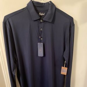 Oxford Stuart Polo, Size: Medium, Color: Navy
